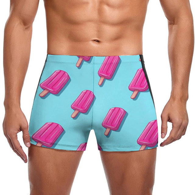 Pink Popsicle (Square Cut Trunks)-Square Cut Trunks-Swish Embassy