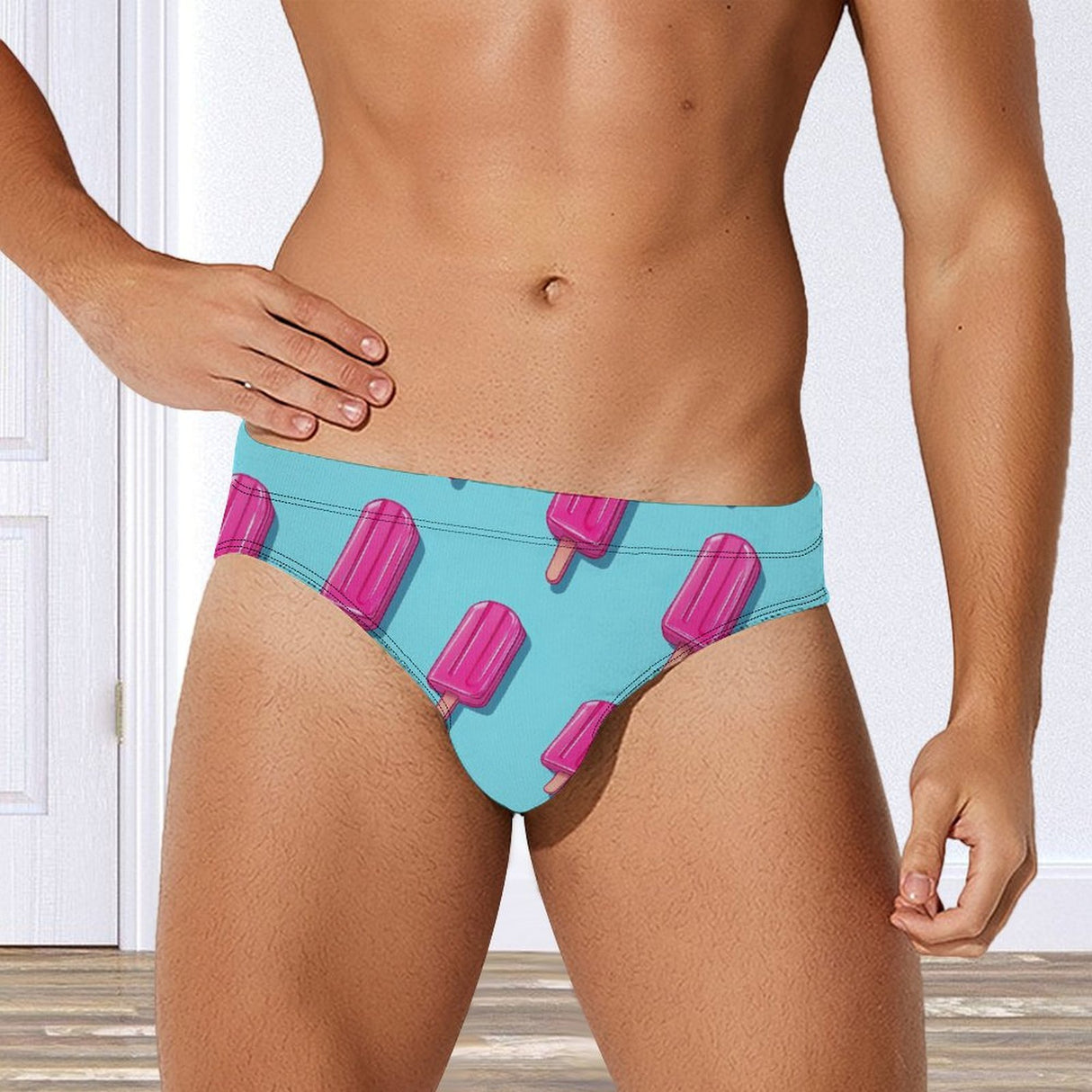 Pink Popsicle (Swim Briefs)-Swim Briefs-Swish Embassy