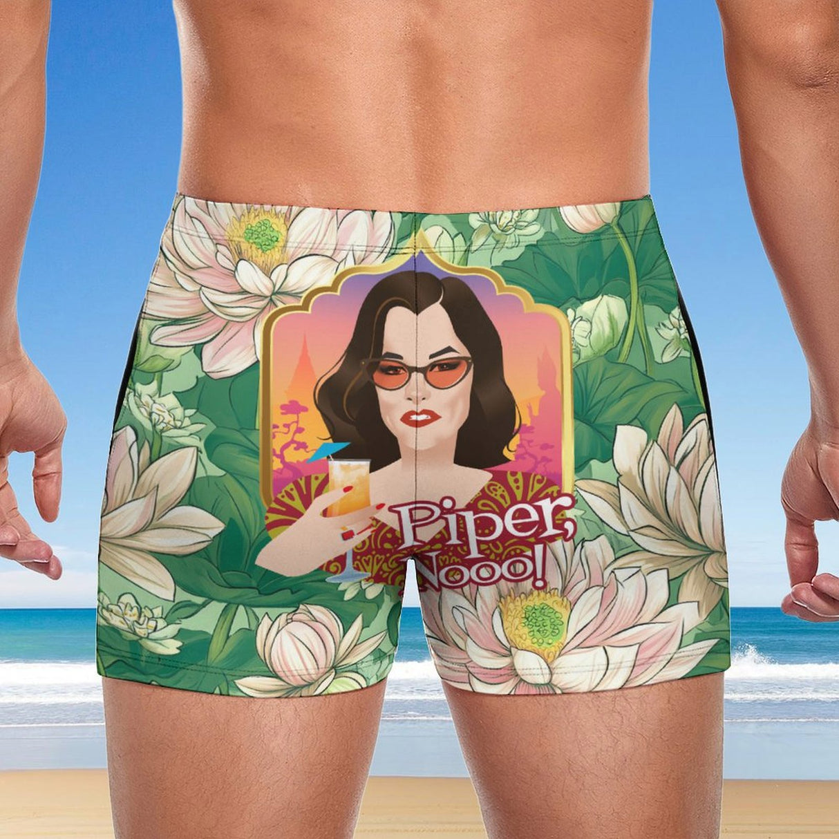 Piper, Nooo! (Square Cut Trunks)-Square Cut Trunks-Swish Embassy