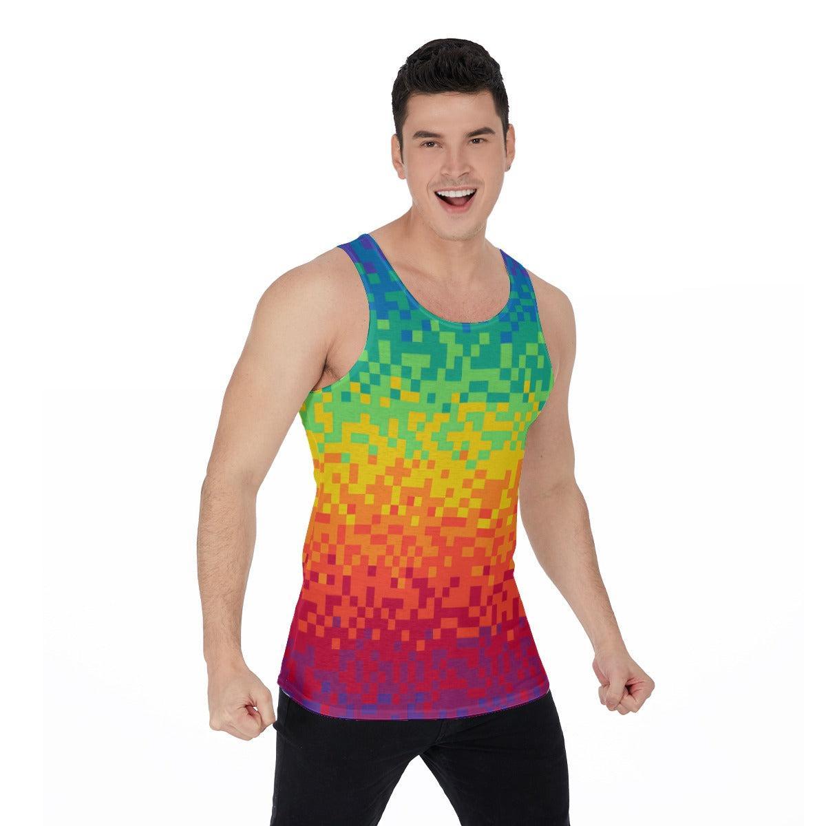 Pixel Perfect Pride (Allover Tank Top)-Allover Tank Top-Swish Embassy