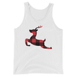 Plaid Reindeer (Tank Top)-Christmas Tank Tops-Swish Embassy