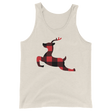 Plaid Reindeer (Tank Top)-Christmas Tanks-Swish Embassy