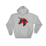 Plaid Unicorn (Hoodie)-Christmas Hoodies-Swish Embassy