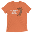 Playful Wiener (Triblend)-Triblend T-Shirt-Swish Embassy