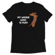 Playful Wiener (Triblend)-Triblend T-Shirt-Swish Embassy