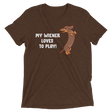 Playful Wiener (Triblend)-Triblend T-Shirt-Swish Embassy