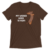 Playful Wiener (Triblend)-Triblend T-Shirt-Swish Embassy