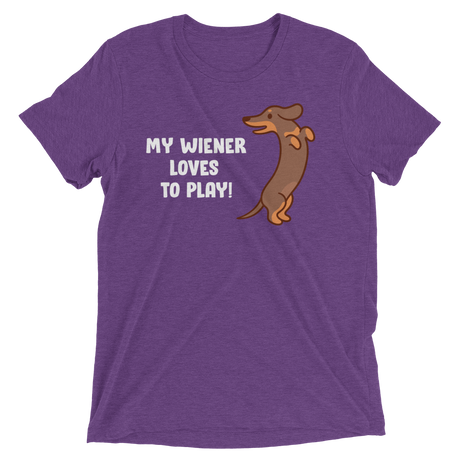 Playful Wiener (Triblend)-Triblend T-Shirt-Swish Embassy