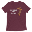 Playful Wiener (Triblend)-Triblend T-Shirt-Swish Embassy