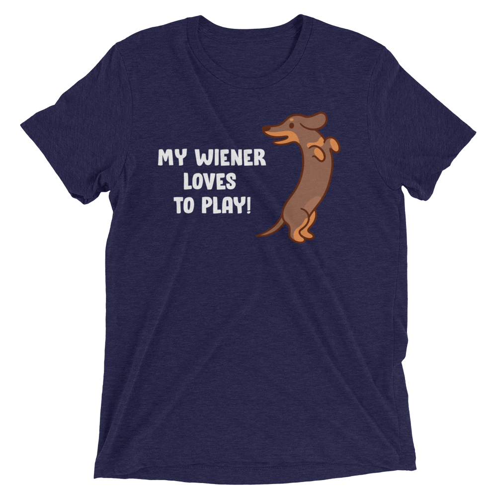 Playful Wiener (Triblend)-Triblend T-Shirt-Swish Embassy