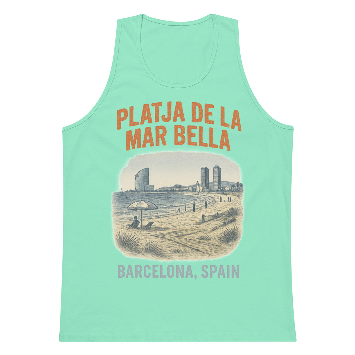Playja de la Mar Bella (Tank Top)-Tank Top (Staging)-Swish Embassy