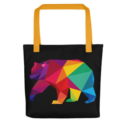 Polygon Bear (Tote bag)-Bags-Swish Embassy