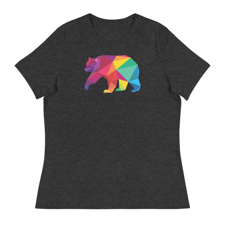 Polygon Bear (Women's Relaxed T-Shirt)-Women's T-Shirts-Swish Embassy