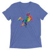 Polygon Unicorn (Triblend)-Triblend T-Shirt-Swish Embassy