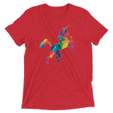 Polygon Unicorn (Triblend)-Triblend T-Shirt-Swish Embassy