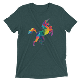 Polygon Unicorn (Triblend)-Triblend T-Shirt-Swish Embassy