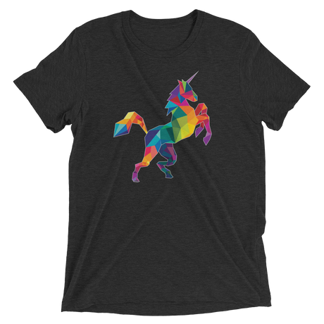 Polygon Unicorn (Triblend)-Triblend T-Shirt-Swish Embassy