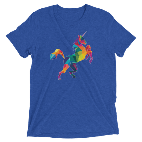 Polygon Unicorn (Triblend)-Triblend T-Shirt-Swish Embassy