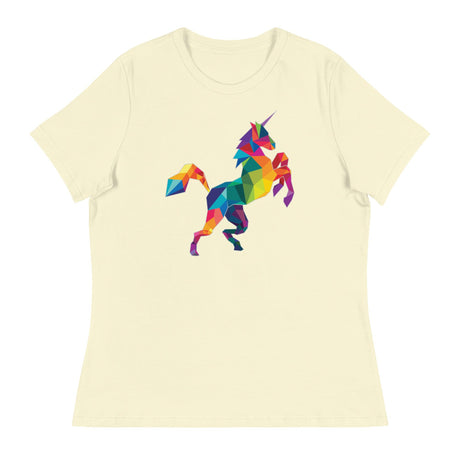 Polygon Unicorn (Women's Relaxed T-Shirt)-Women's T-Shirts-Swish Embassy