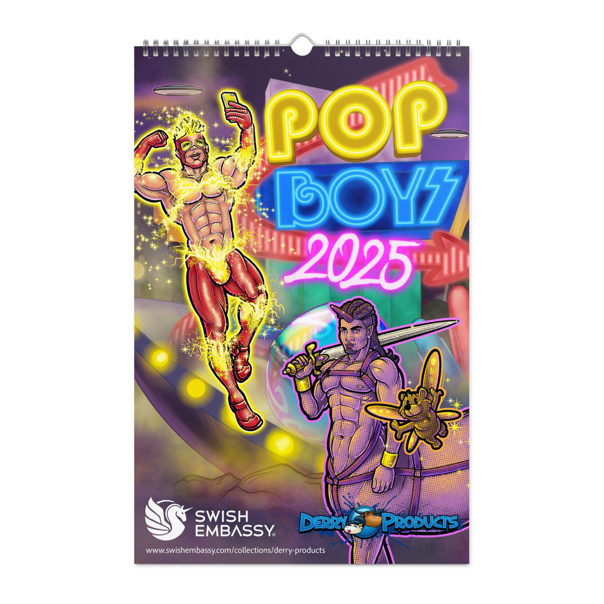 Pop Boys 2025 (Calendar)-Greeting Card-Swish Embassy