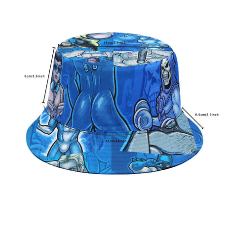 Pop Boys Blue (Allover Bucket Hat)-Allover Bucket Hat-Swish Embassy