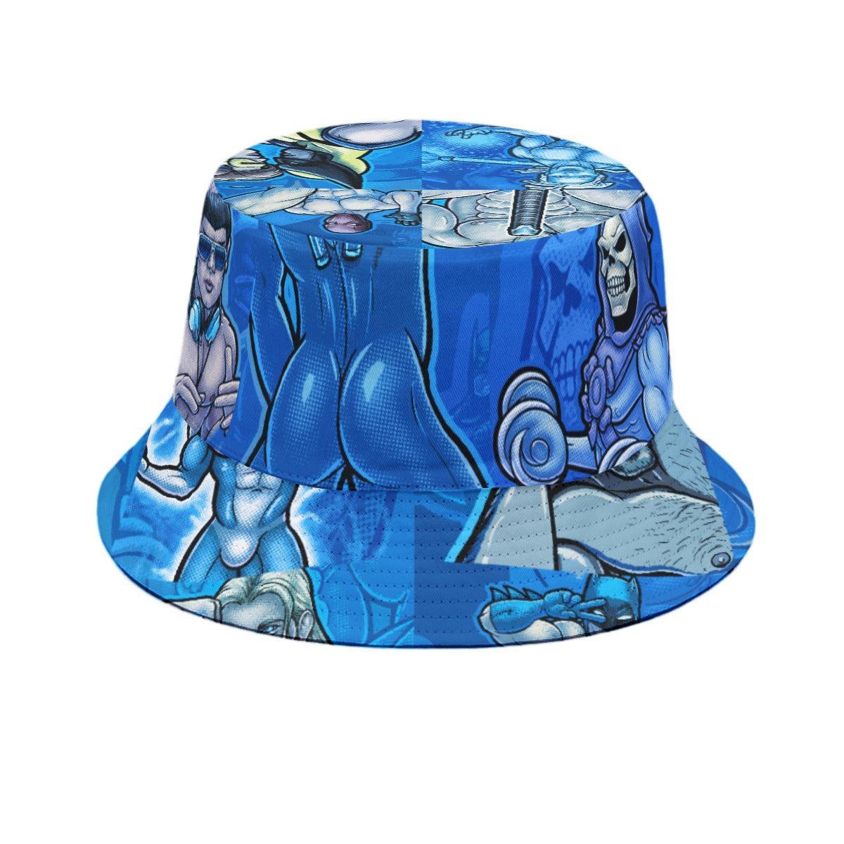 Pop Boys Blue (Allover Bucket Hat)-Allover Bucket Hat-Swish Embassy