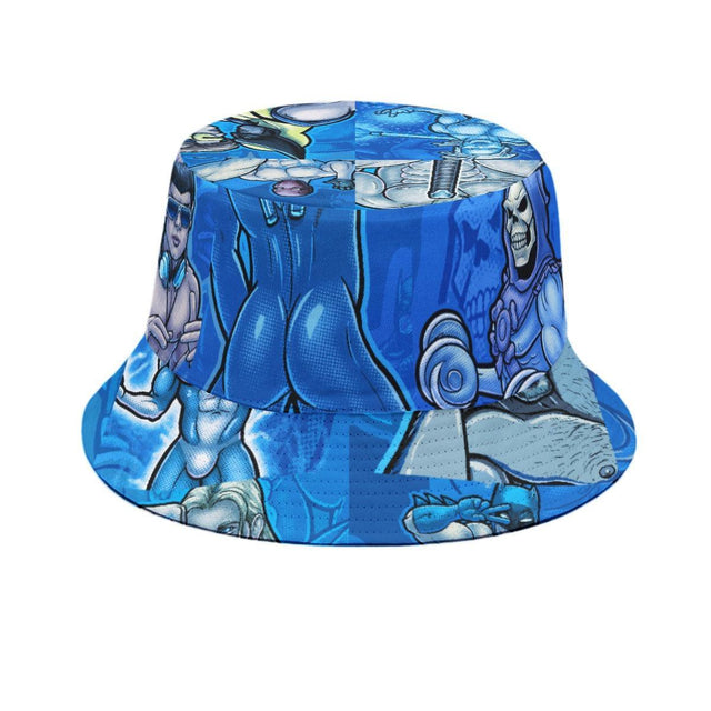 Pop Boys Blue (Allover Bucket Hat)-Allover Bucket Hat-Swish Embassy