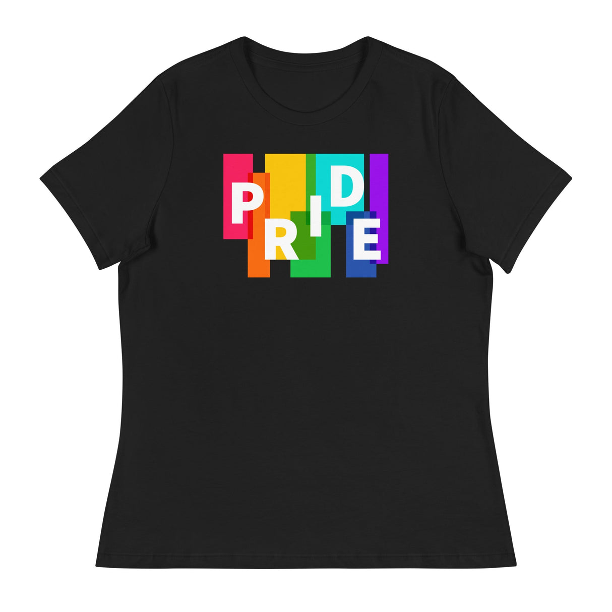 Pride Blocks (Women's Relaxed T-Shirt)-Women's T-Shirts-Swish Embassy