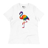 Pride Flamingo (Women's Relaxed T-Shirt)-Women's T-Shirts-Swish Embassy