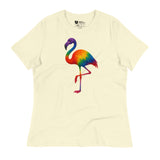 Pride Flamingo (Women's Relaxed T-Shirt)-Women's T-Shirts-Swish Embassy