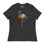 Pride Flamingo (Women's Relaxed T-Shirt)-Women's T-Shirts-Swish Embassy