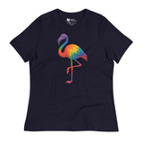 Pride Flamingo (Women's Relaxed T-Shirt)-Women's T-Shirts-Swish Embassy