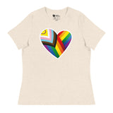 Pride Heart (Women's Relaxed T-Shirt)-Women's T-Shirts-Swish Embassy