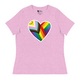 Pride Heart (Women's Relaxed T-Shirt)-Women's T-Shirts-Swish Embassy