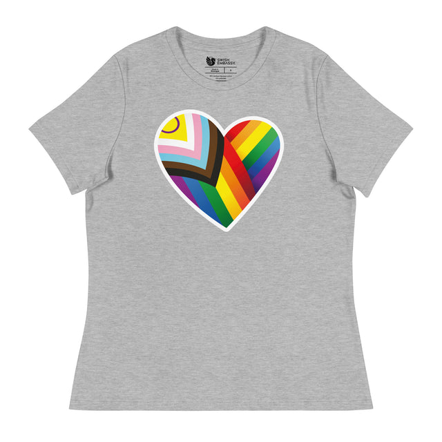 Pride Heart (Women's Relaxed T-Shirt)-Women's T-Shirts-Swish Embassy