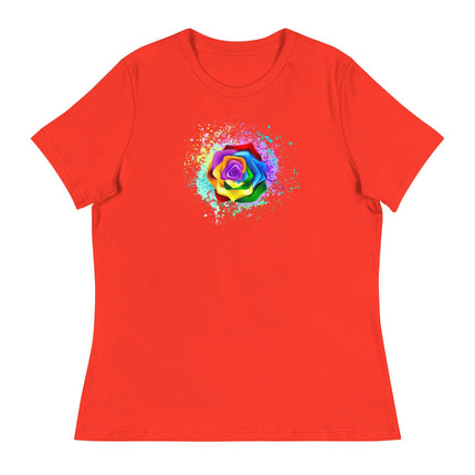 Pride Rose (Women's Relaxed T-Shirt)-Women's T-Shirts-Swish Embassy