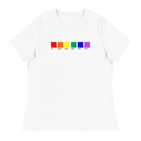 Pride Swatches (Women's Relaxed T-Shirt)-Women's T-Shirts-Swish Embassy