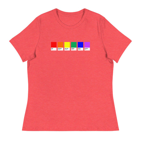 Pride Swatches (Women's Relaxed T-Shirt)-Women's T-Shirts-Swish Embassy