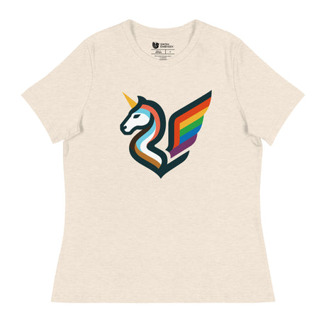Pride Swishmark (Women's Relaxed T-Shirt)-Women's T-Shirts-Swish Embassy