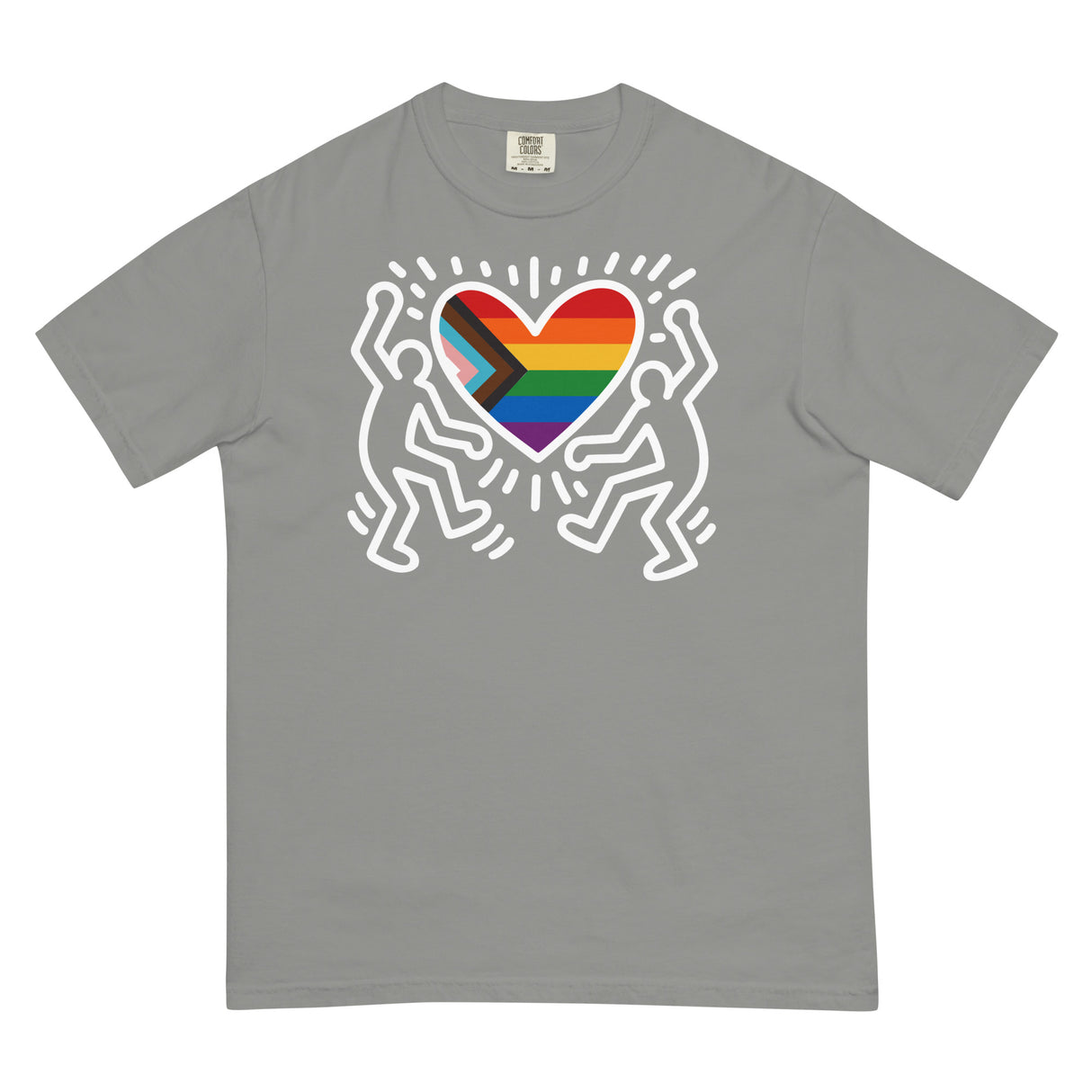 Progress Pride Figures (Boxy Tee)-Boxy T-Shirt-Swish Embassy