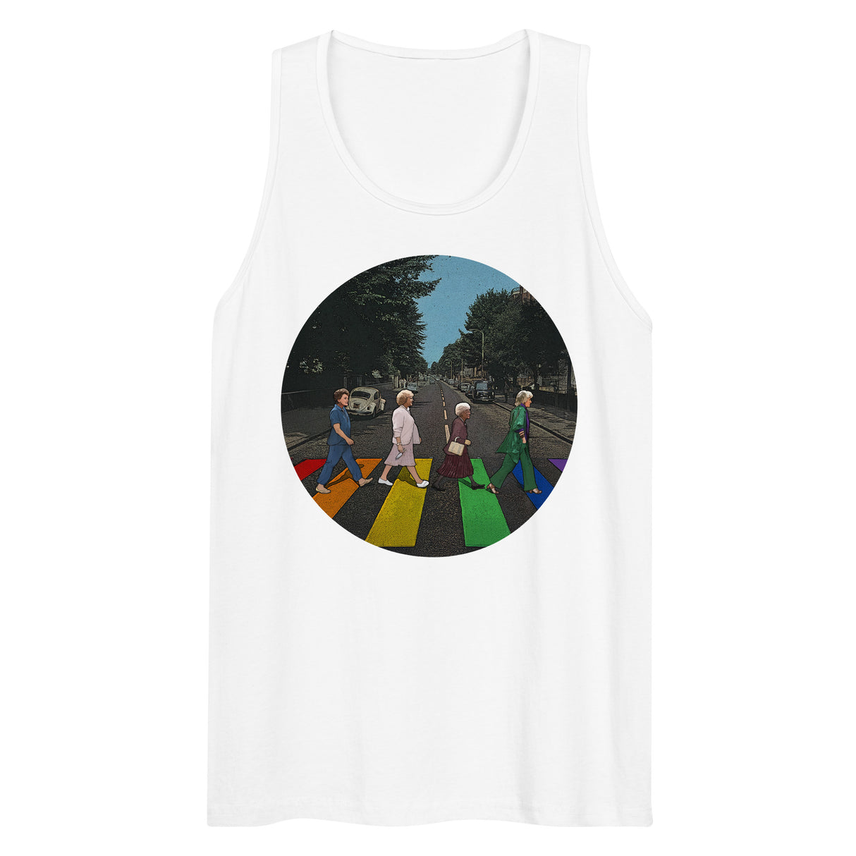 Rainbow Crossing Girls (Tank Top)-Tank Top-Swish Embassy