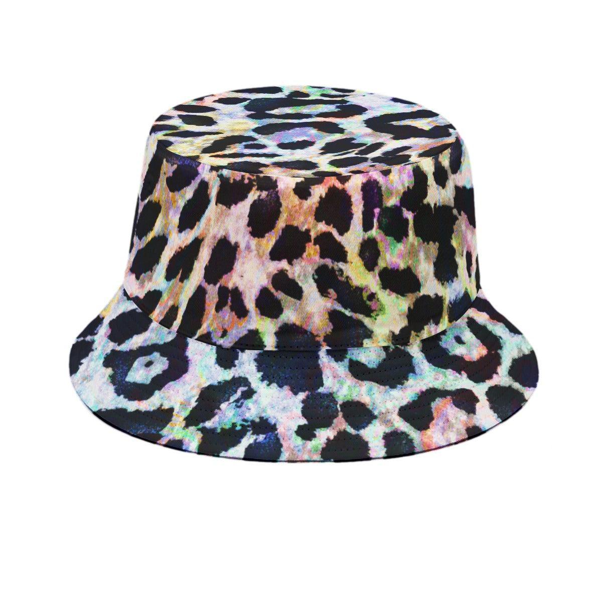 Rainbow Leopard (Allover Bucket Hat)-Allover Bucket Hat-Swish Embassy