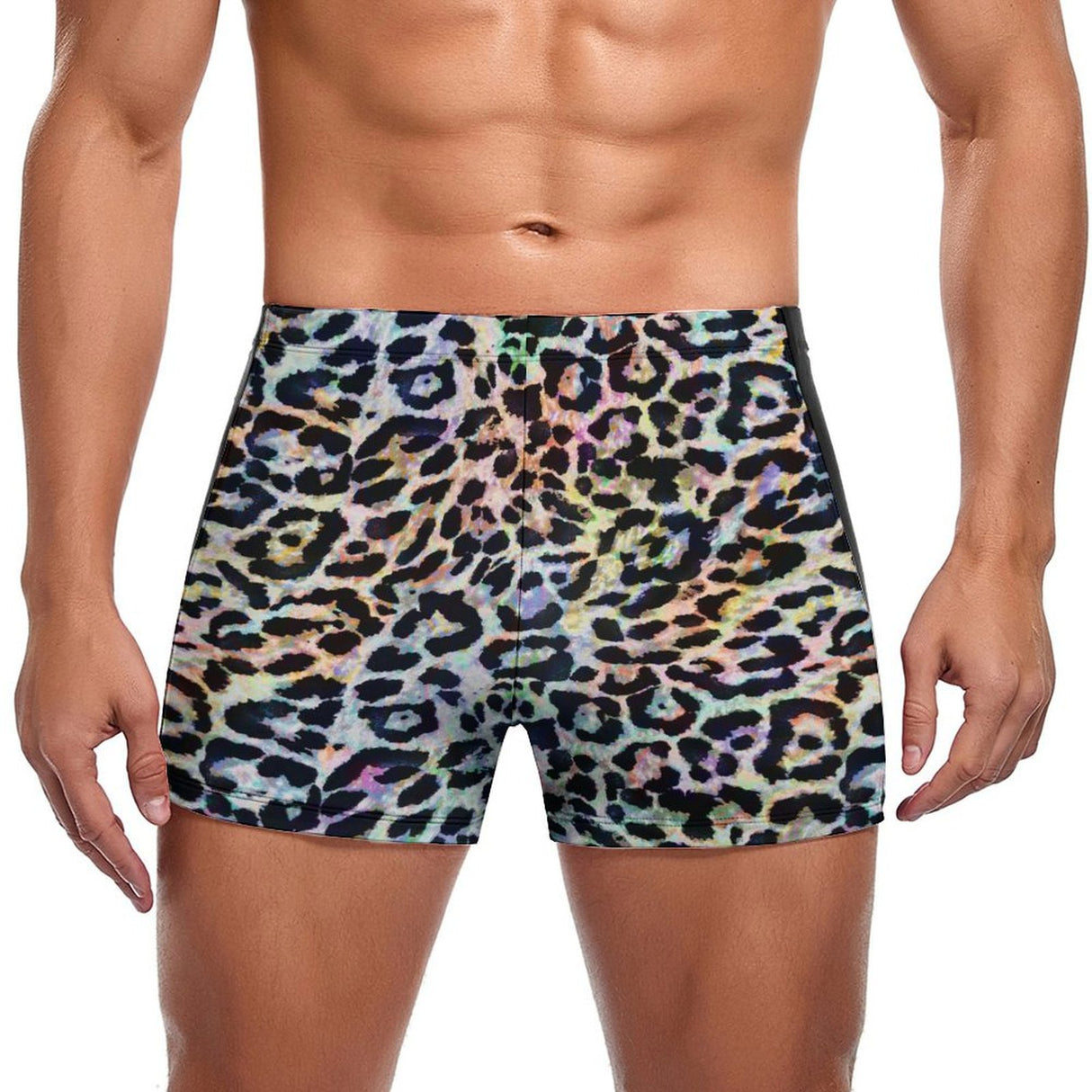 Rainbow Leopard (Square Cut Trunks)-Square Cut Trunks-Swish Embassy
