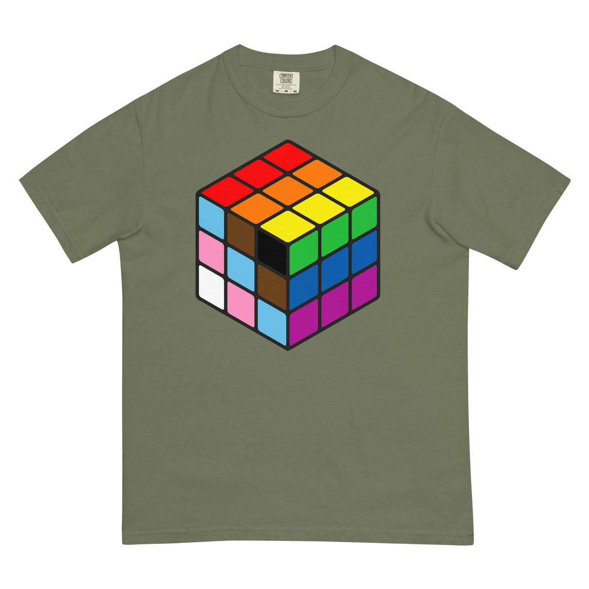 Rubik's Pride (Boxy Tee)-Boxy T-Shirt-Swish Embassy