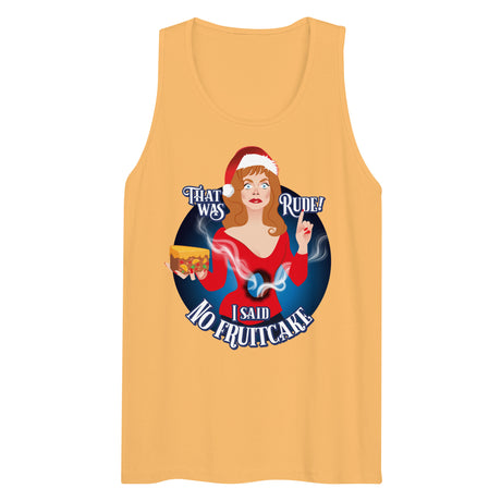 Rude Fruitcake (Tank top)-Christmas Tank Tops-Swish Embassy