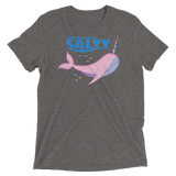 Salty Narwhal (Triblend)-Triblend T-Shirt-Swish Embassy