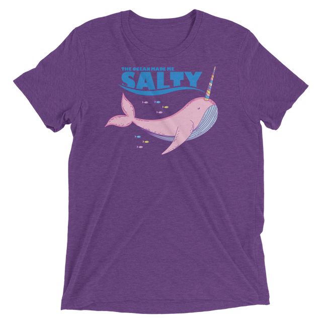 Salty Narwhal (Triblend)-Triblend T-Shirt-Swish Embassy