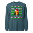Santa Baby I Should Be So Lucky (Ugly Christmas)-Christmas T-Shirts-Swish Embassy
