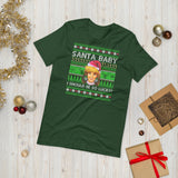 Santa Baby I Should Be So Lucky (Ugly Christmas)-Christmas T-Shirts-Swish Embassy