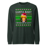 Santa Baby I Should Be So Lucky (Ugly Christmas)-Christmas T-Shirts-Swish Embassy